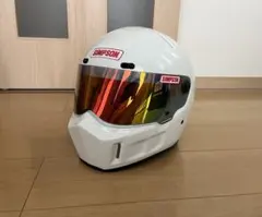 SIMPSON フルフェイスヘルメット ホワイト SIMPSON RX12 フルフェイスヘルメット ホワイト - メルカリ
