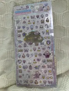 ジュエルプチドロップ ストーンつき ミニパーツいっぱい カミオジャパンプチドロ紫