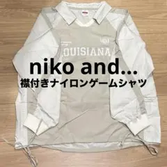 niko and… 襟付きナイロンゲームシャツ