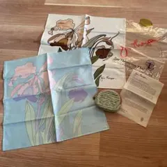 【新品】 ジムトンプソン　タイシルク　スカーフ　象ポーチ　3点セット　ハンカチ