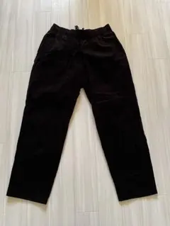 GU 黒 コーデュロイ シェフパンツ