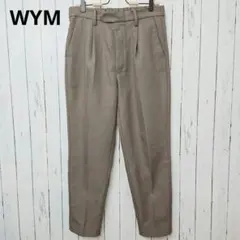 ウィム WYM タックテーパードパンツ ベージュ M相当