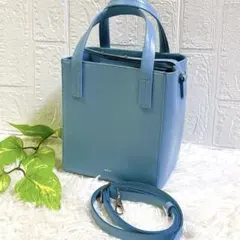 VASIC ヴァジック 2way トートバッグ ショルダーバッグ　レザー　ブルーのサムネイル