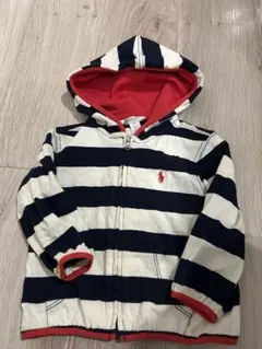 Ralph Lauren フード付きパーカー12M ストライプ