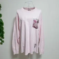 RNAアールエヌエー・M メンズ 長袖Tシャツ ピンクのサムネイル