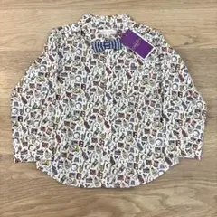 【新品タグ付き】100cmセンスオブワンダー リバティファブリックシャツ