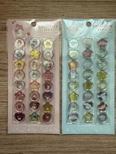 シナモロール　マイメロディ　おはじきシール2枚セット