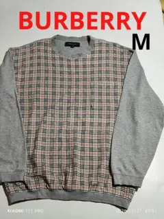 BURBERRY バーバリー タータンチェック柄 トレーナー クルーネックのサムネイル