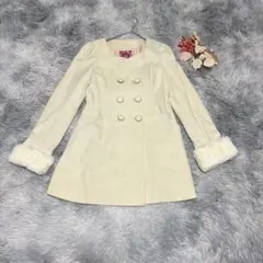 Honey Bunch ハニーバンチ（S）長袖 フレアコート ウール アンゴラ混のサムネイル