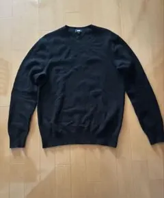 ユニクロ カシミアセーター ブラック サイズM