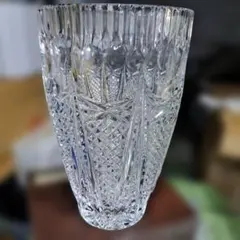 BOHEMIA カットクリスタル花瓶 高さ約20cm　新品未使用