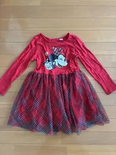 H&M Disney 長袖ワンピース 110/116 エイチアンドエム　ミニーのサムネイル
