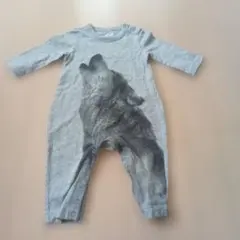 美品！baby gapロンパースグレー60.
