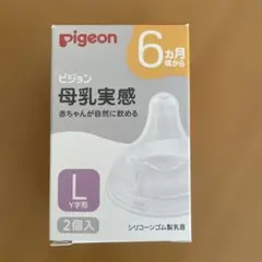 ピジョン 母乳実感 乳首 6ヵ月頃から Lサイズ スリーカット 1個