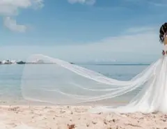 ウェディングベール　ロング3m二層＋ショートの2点