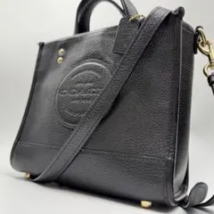 COACH デンプシー トート 22 ウィズ コーチ パッチ 2way ブラック