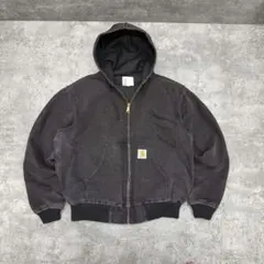 カーハート 黒 フェード 星タグ アクティブジャケット made in USA