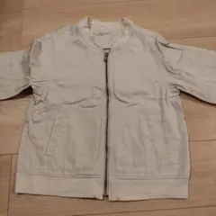 キッズ ジップアップジャケット ベージュ　サイズ140