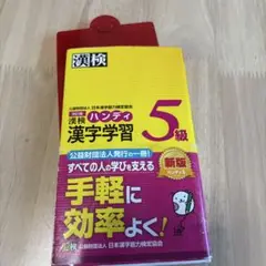 未使用 新品同様 漢検ハンディ漢字学習5級
