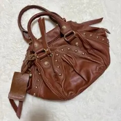 00s y2k archive studs leather hand bag