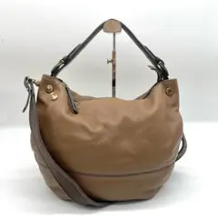 ✨極美品✨フルラ FURLA ブラウンレザー 2WAYショルダーバッグ 大容量 