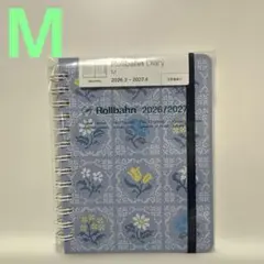 Rollbahn Diary M 2026/2027 フローラ　ライトブルー