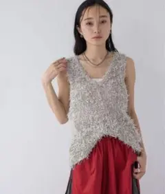 JEANASIS ブライトコードメッシュ ベージュ