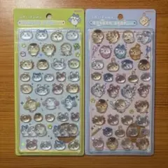 ちいかわ　ボンボンドロップシール　みんなポーズ　みんなニコニコ