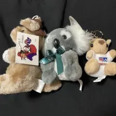 カンガルー コアラぬいぐるみとキーホルダーセット オーストラリア