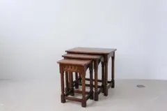 英国アンティーク木製ゲートレッグテーブル/ダイニング机バタフライ(94