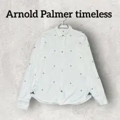 Arnold Palmer timeless 長袖ポロシャツ メンズ (2)白系