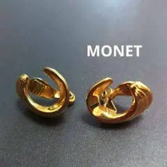 MONET ゴールド クリップ式イヤリング