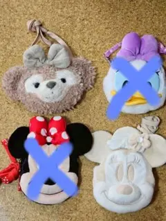 Disneyパスケース2個（シェリーメイ・ミニー（ホワイト））