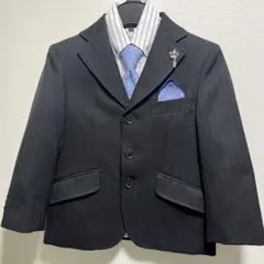 男の子フォーマルブレザーブラック110 KANSAI KIDS シャツネクタイ付