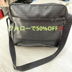 【訳あり】ARMANI JEANS アルマーニジーンズ ショルダーバッグ 黒のサムネイル