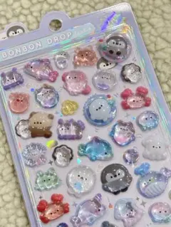 【国内正規品⭐️】ボンボンドロップシール　ぷかぷか　ボンボン　クーリア　水族館　海