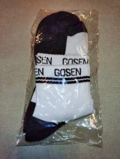 GOSEN ロゴ入り ソックス 白/黒