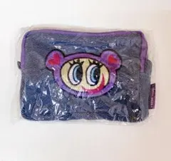 エンジェルブルー デニム刺繍ポーチ パープルのサムネイル