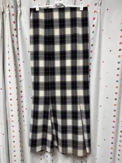 LOWRYSFARM チェックマーメイドスカート M