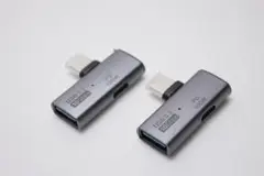 USB-CとUSB-A(3.2)変換アダプタ PD100W対応 2個セット