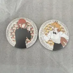 チェンソーマン ゴールデン缶バッジ マキマ アキ チェンソーマン