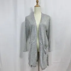 INDIVI ライトカーディガン（5）グレー系　日本製　薄手　冷房対策