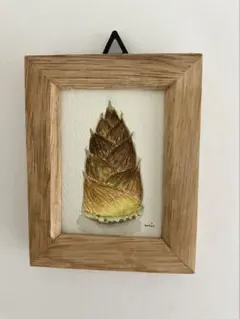 小さな水彩画　筍　原画