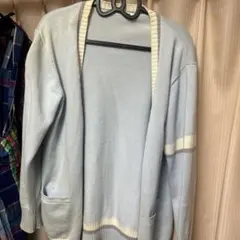 arCONOMi 水色 ライトブルー ニットカーディガン