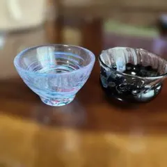 お猪口 ぐい飲み 2個セット 津軽びーどろ　琉球ガラス2個セット