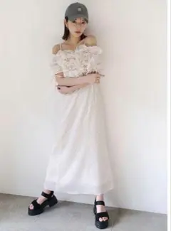 2025年最新】snidel スナイデル ボリュームラッフルフリル