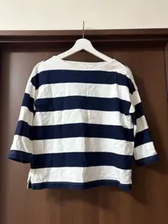 無印良品 ロンT ボーダー