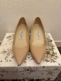 JIMMY CHOO ピンク　リボン　ポインテッドトゥパンプス　 35 1/2 JIMMY CHOO ピンクリボンポインテッドトゥパンプス サイズ 35 1/2
