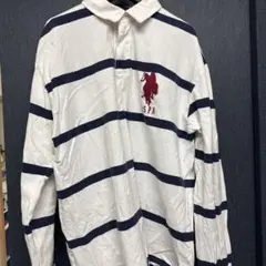 U.S. POLO ASSN. ストライプポロシャツ XXL