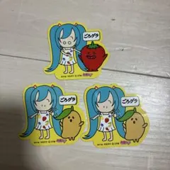 初音ミク ごろグラステッカー　3枚